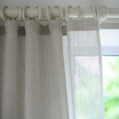 Linen Curtain with square